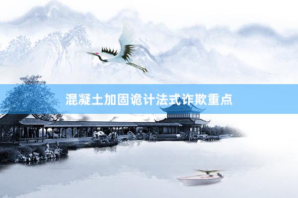 混凝土加固诡计法式诈欺重点